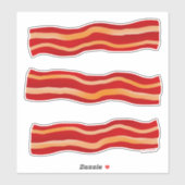 Tasty Bacon Strips Aufkleber (Blatt)