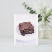 Tasty Brownie Postkarte (Stehend Vorderseite)