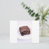 Tasty Brownie Postkarte (Stehend Vorderseite)