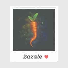 Tasty Carrot Sticker Square Cook Scrapbook