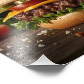 Tasty Cheeseburger Fotodruck (Ecke)
