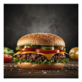 Tasty Cheeseburger Fotodruck (Vorne)