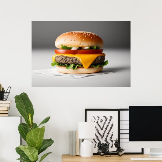 Tasty Cheeseburger Poster (Heimbüro)