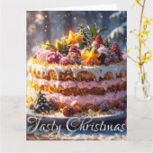 TASTY CHRISTMAS KARTE (Gelbe Blume)