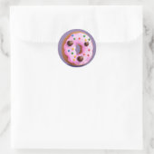 Tasty Doughnut Runder Aufkleber (Tasche)