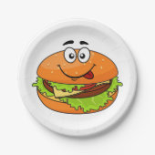 Tasty Hamburger Pappteller (Vorderseite)