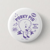 Tasty Retro Porky Pig Button (Vorderseite)
