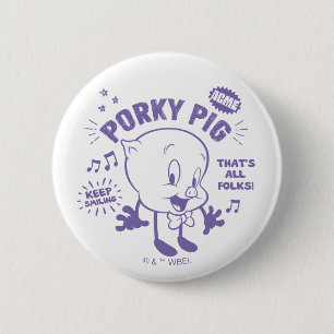Tasty Retro Porky Pig Button