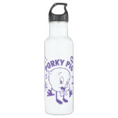 Tasty Retro Porky Pig Edelstahlflasche (Vorderseite)