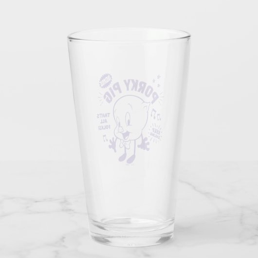 Tasty Retro Porky Pig Glas (Rückseite)