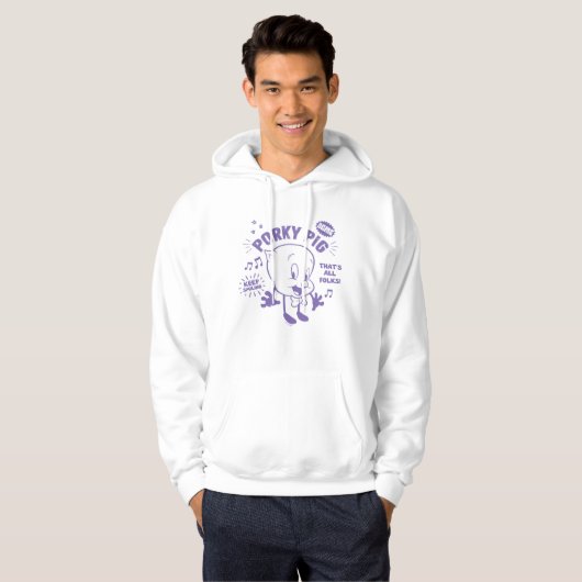 Tasty Retro Porky Pig Hoodie (Vorne ganz)