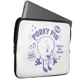 Tasty Retro Porky Pig Laptopschutzhülle (Vorne Rechts)