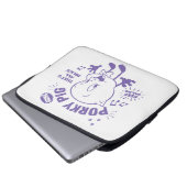 Tasty Retro Porky Pig Laptopschutzhülle (Vorne Knopf)