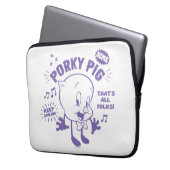 Tasty Retro Porky Pig Laptopschutzhülle (Vorderseite Links)
