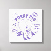 Tasty Retro Porky Pig Leinwanddruck (Vorderseite)