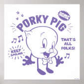 Tasty Retro Porky Pig Poster (Vorne)
