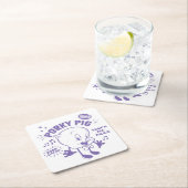 Tasty Retro Porky Pig Rechteckiger Pappuntersetzer (Vor Ort)