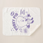 Tasty Retro Porky Pig Sherpadecke (Vorderseite (Horizontal))