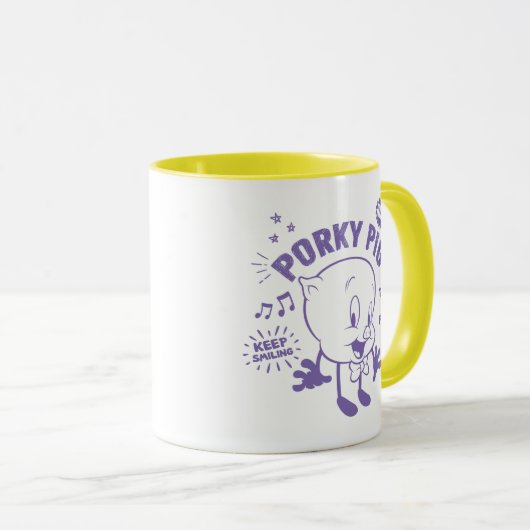 Tasty Retro Porky Pig Tasse (VorderseiteRechts)