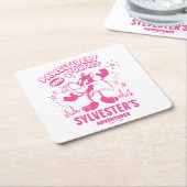 Tasty Retro SYLVESTER™ Rechteckiger Pappuntersetzer (angewinkelt)