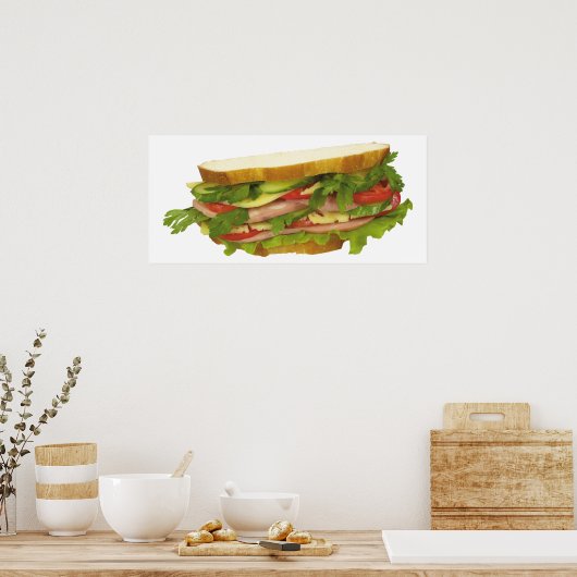 Tasty Sandwich Poster (Küche)