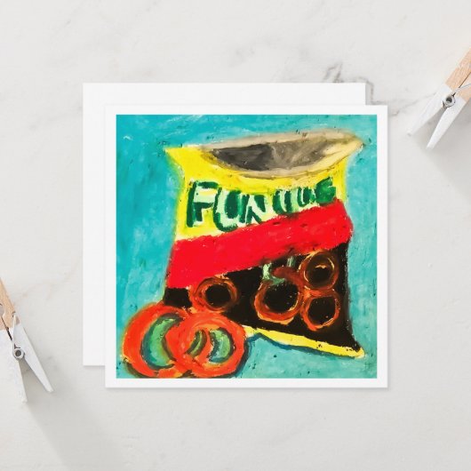 Tasty Snack Karte (Vorderseite/Rückseite Beispiel)