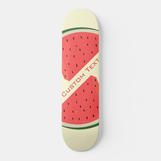 Tasty Watermelon - Sweet - Fügen Sie Ihren Text hi Skateboard (Vorderseite)