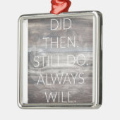 Tat dann, tun noch - ornament aus metall (Links)