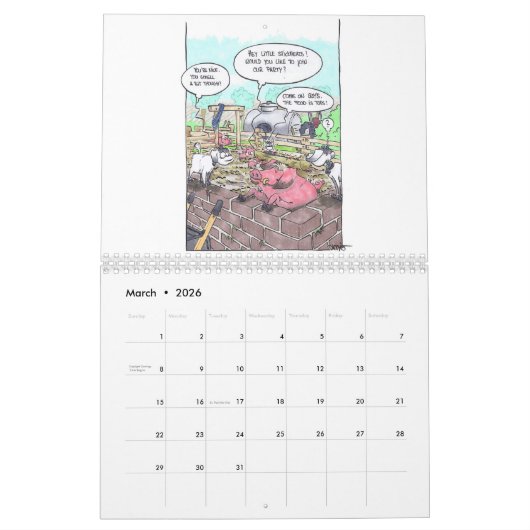 Tat jedermann sagen Ihnen, dass Ziegen Spaß - Kalender (Mär 2026)
