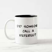 Tat jemand Anruf eine Referent-Tasse Zweifarbige Tasse (Links)