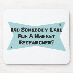 Tat jemand Anruf für einen Marktforscher Mousepad