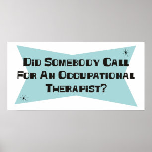 Tat jemand Anruf für einen Poster