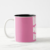 Tat nicht Wort Inspiration Geschenk pink Zweifarbige Tasse (Links)