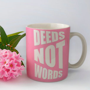 Tat nicht Wort Inspiration Geschenk pink Zweifarbige Tasse