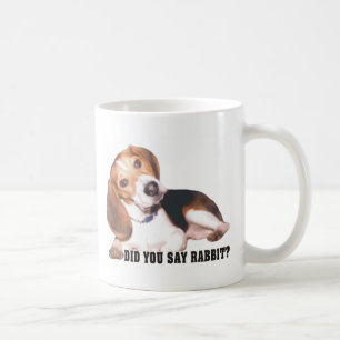 Tat Sie, Kaninchen-Beagle-Tasse zu sagen Kaffeetasse
