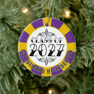 Tat-Stil Graue Klasse 2027 Foto-Abschluss Keramik Ornament