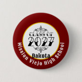 Tat Style Abschlussklasse 2027 Abitur/Abschlussfei Button (Vorderseite)