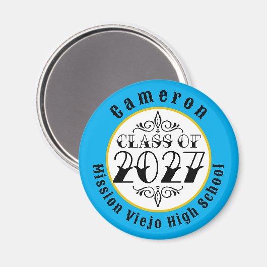 Tat Style Abschlussklasse 2027 Magnet (Vorderseite/Rückseite)