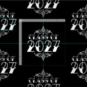 Tat-Style Abschlussklasse 2027 Stoff (Kachel)