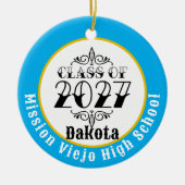 Tat Style Class of 2027 Photo Graduation Keramik Ornament (Vorne)