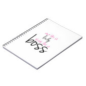 Tat wie eine Dame Think Like ein Chef Notizblock (Linke Seite)