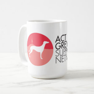 TAT Windhund-Stütznetz-Logo-Tasse Kaffeetasse