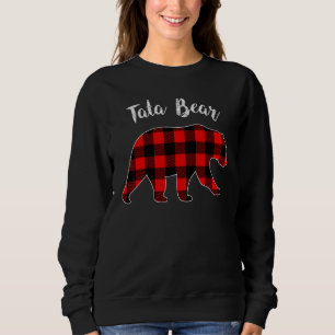 Tata Bär Büffel Karo passende Familengruppe Chri Sweatshirt
