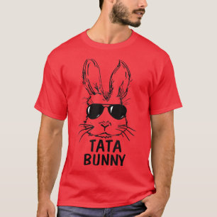 Tata Bunny Face mit Sonnenbrille Osterpassende Fa. T-Shirt