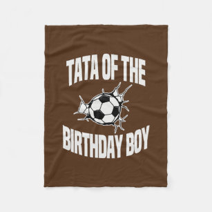 Tata of the Birthday Boy Soccer Team Bday Party Fleecedecke