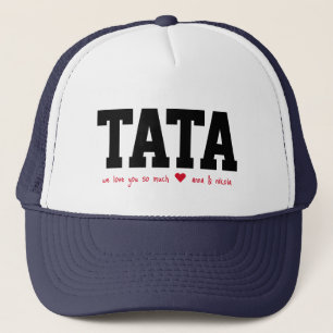 Tata Papa Wir lieben dich mit Namen Truckerkappe