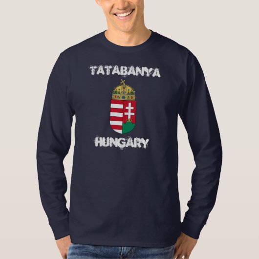 Tatabanya, Ungarn mit Wappen T-Shirt (Vorderseite)