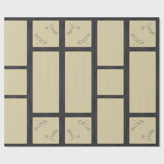 Tatami - Krane Geschenkpapier (Flach)