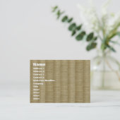Tatami Mat 畳 2 Visitenkarte (Stehend Vorderseite)
