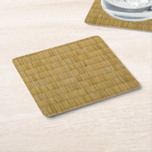 Tatami Mat 畳 Rechteckiger Pappuntersetzer (angewinkelt)